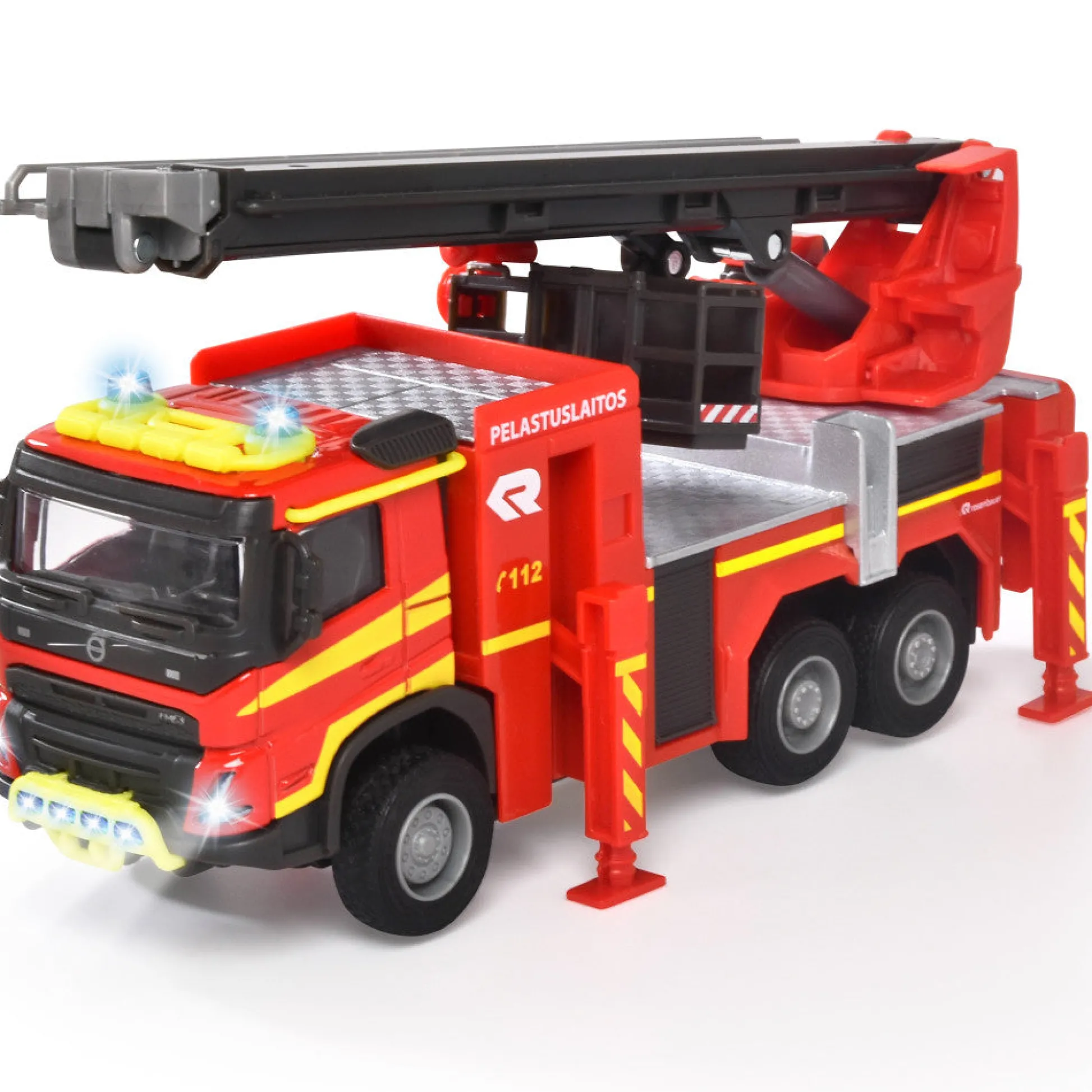 Flat River Group Majorette Grand Series Volvo Fire Engine Truck with Extendable Ladder* Playsets & Vehicles