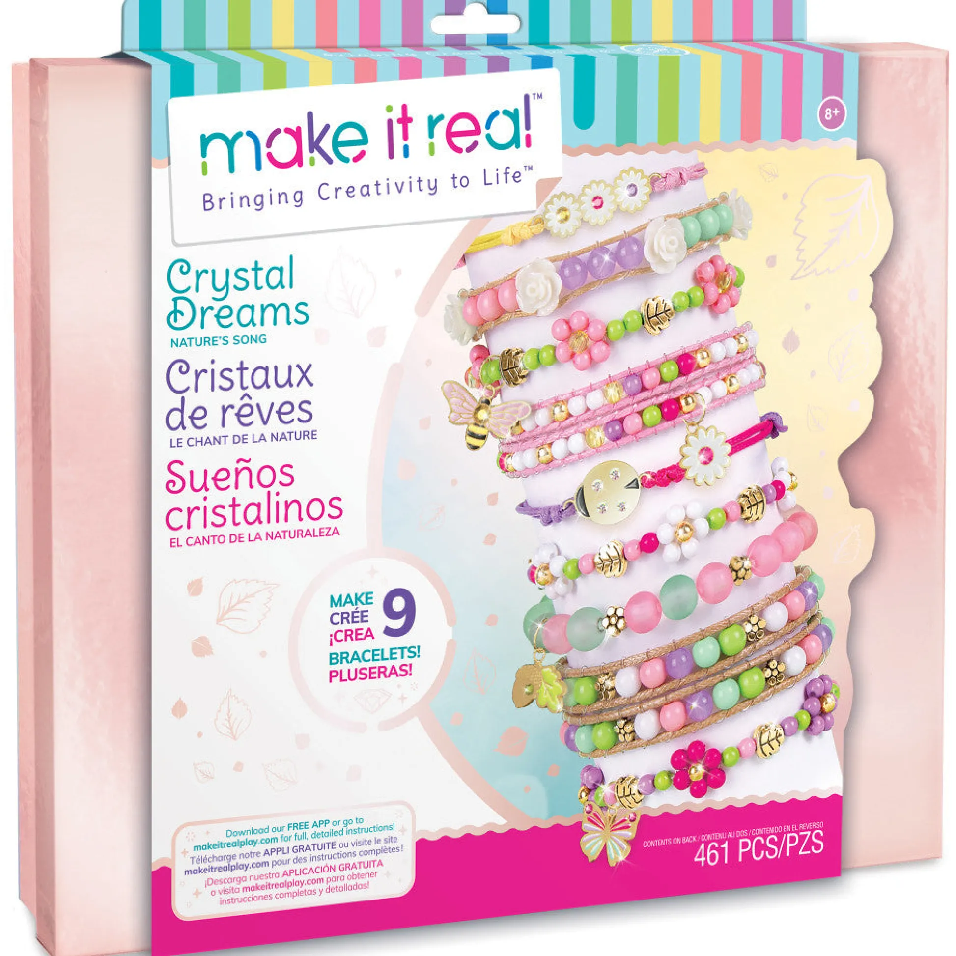 Flat River Group Make It Real Crystal Dreams Nature Song DIY Bracelet Kit* Crafts & Activities