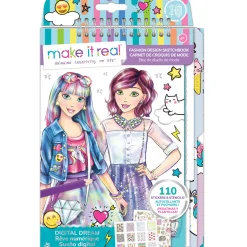 Flat River Group Make It Real Digital Dream Fashion Design Sketchbook Kit*Kids Kids Books|Drawing, Color & Painting