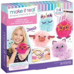 Flat River Group Make It Real DIY Cuddle Mob Pom Pom Character Creation Kit* Crafts & Activities