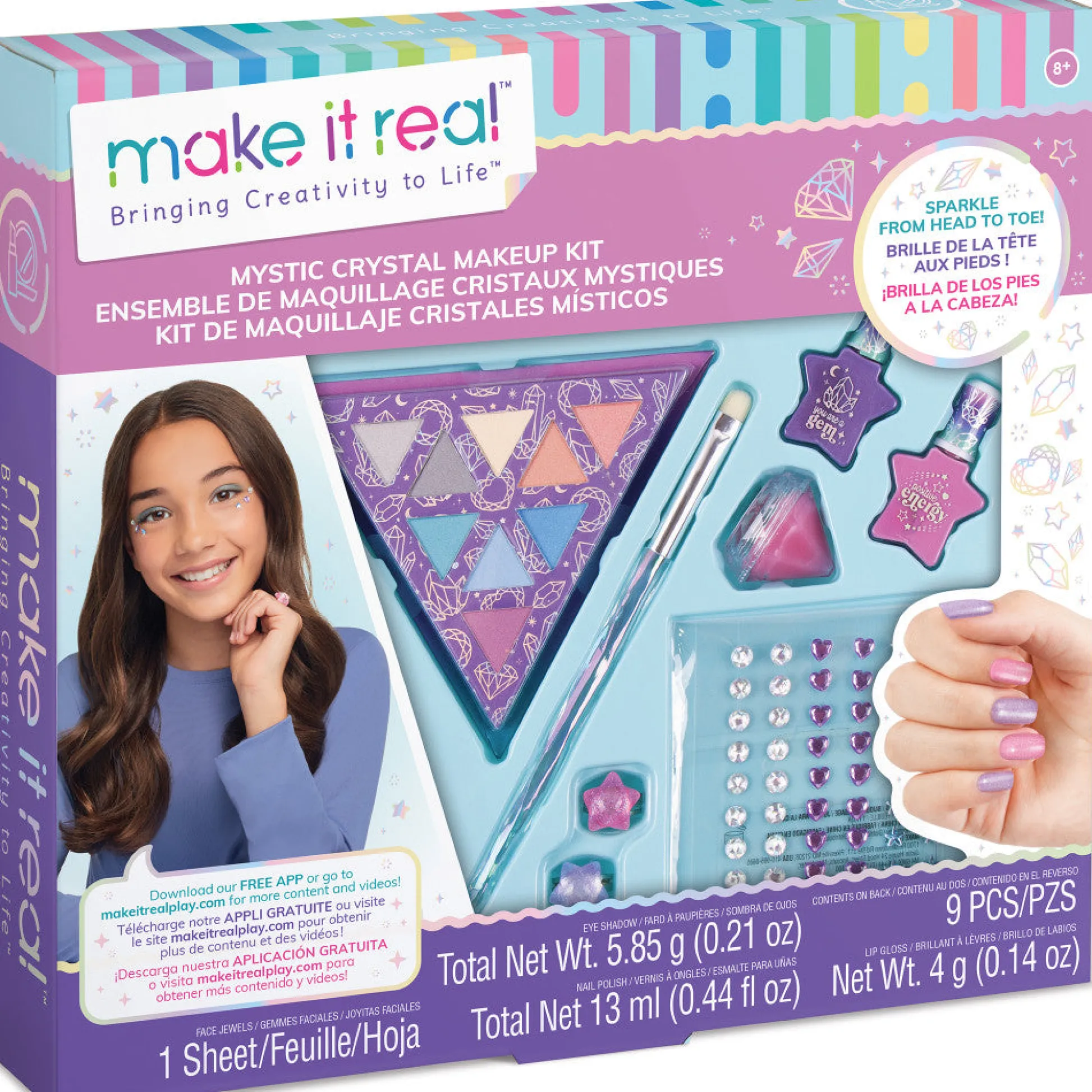 Flat River Group Make It Real Mystic Crystal Tween Makeup Kit - Cosmetic Set* Crafts & Activities