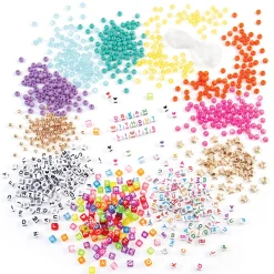 Flat River Group Make It Real Say Yes! Alphabet Bead Bracelet Kit - 1008pc DIY Jewelry Crafting Set* Social & Emotional Skills|Crafts & Activities