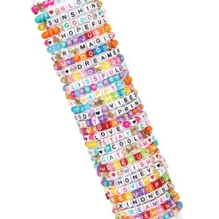 Flat River Group Make It Real Say Yes! Alphabet Bead Bracelet Kit - 1008pc DIY Jewelry Crafting Set* Social & Emotional Skills|Crafts & Activities