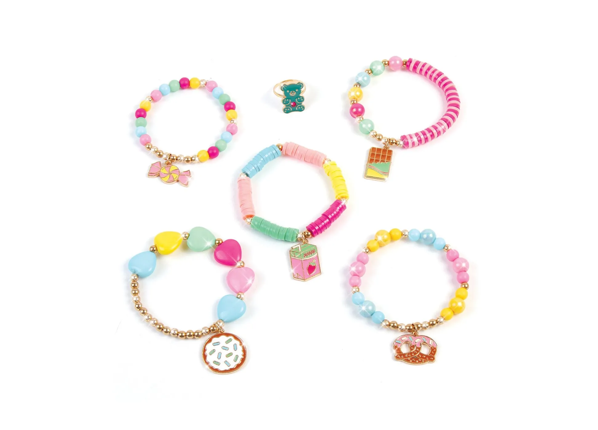 Flat River Group Make It Real Snackers Vending Machine DIY Bracelet Kit - Creative Jewelry Making Set for Kids* Crafts & Activities