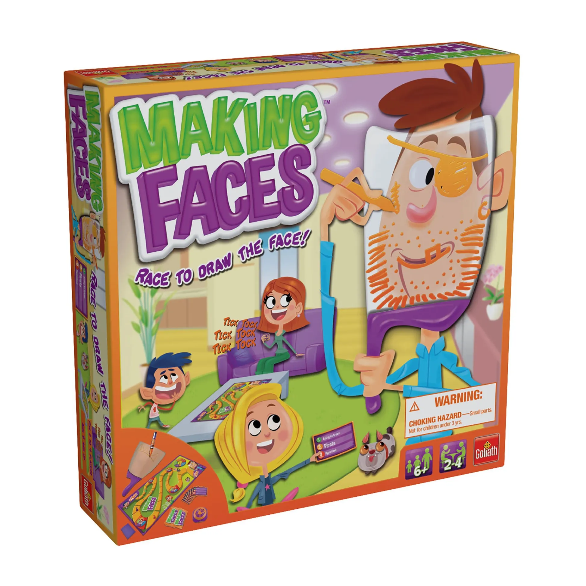 AreYouGame Making Faces Family Face-Drawing Board Game* Family & Entertainments Games|Social & Emotional Skills
