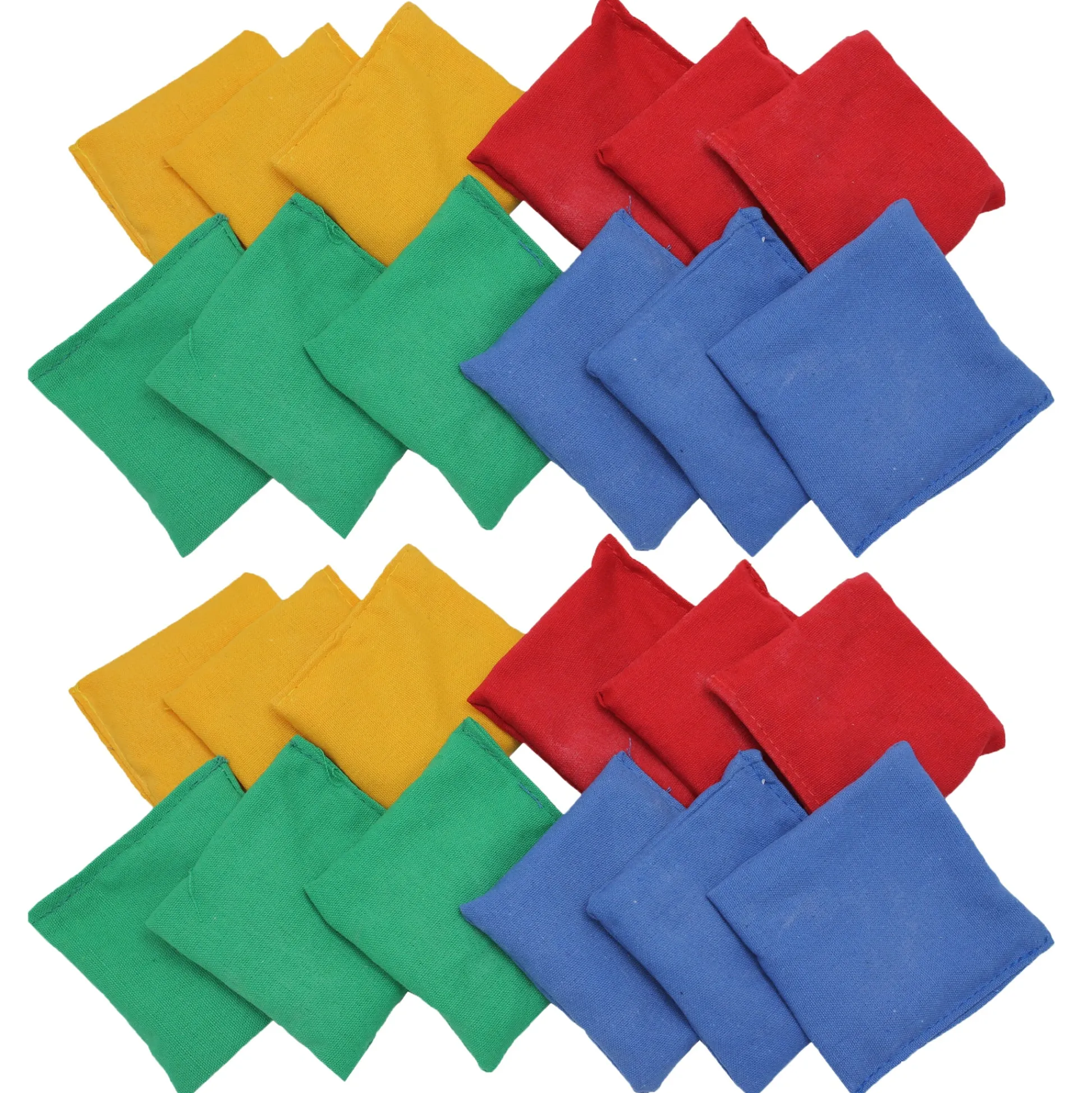 Educators Resource Martin Sports Colorful Bean Bags Set, 3.5" x 3.75", 24-Pack for Tossing Games* Toddler & Preschool Games & Puzzles
