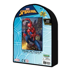 AreYouGame Marvel Spider-Man 3D Lenticular Jigsaw Puzzle - Collectible Tin, 300 pc* Puzzles|Marvel