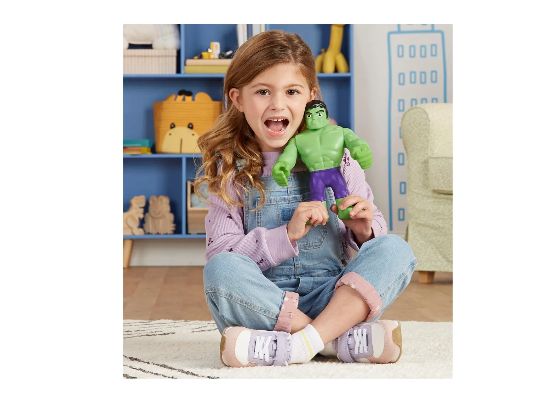 Macy's - Supplier Marvel Spidey and His Amazing Friends 9-Inch Supersized Hulk Figure* Marvel|Action Figures