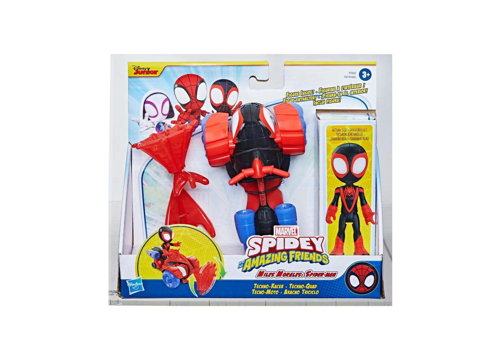 Macy's - Supplier Marvel Spidey and His Amazing Friends Miles Morales Spider-Man Techno Racer Set* Preschool Figures & Playsets|Marvel