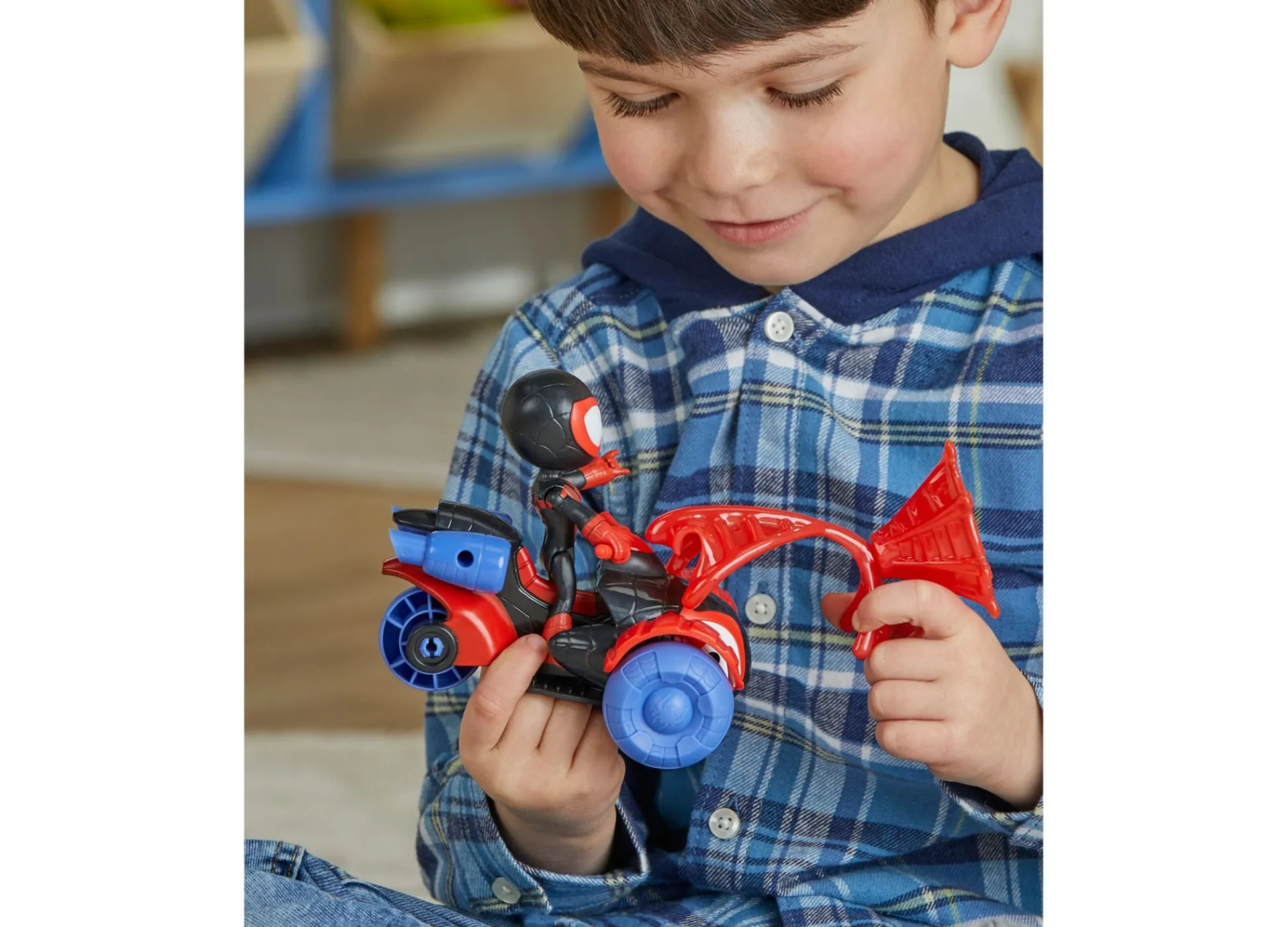 Macy's - Supplier Marvel Spidey and His Amazing Friends Miles Morales Spider-Man Techno Racer Set* Preschool Figures & Playsets|Marvel