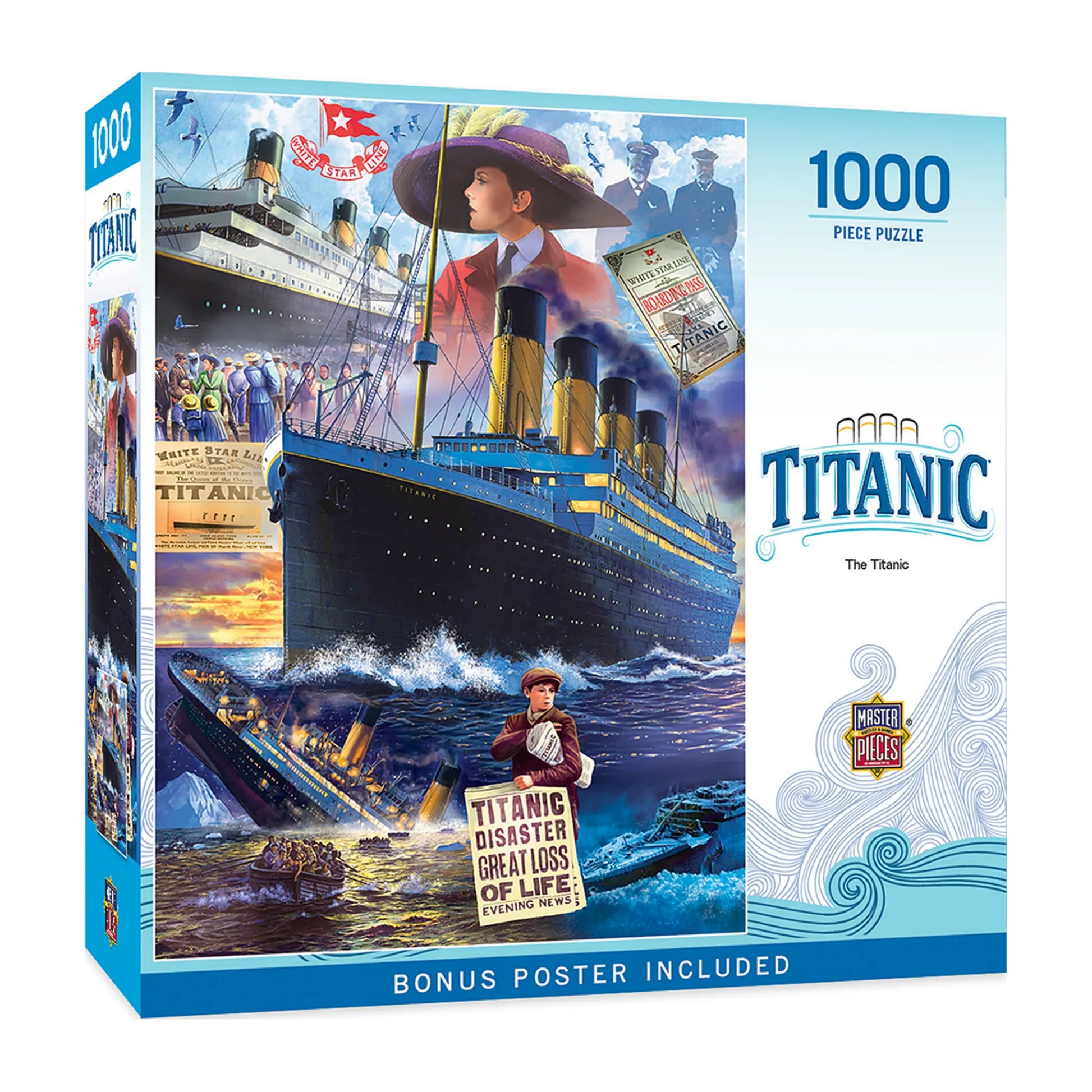 AreYouGame MasterPieces Historical Titanic Jigsaw Puzzle - 1000 pc* Puzzles