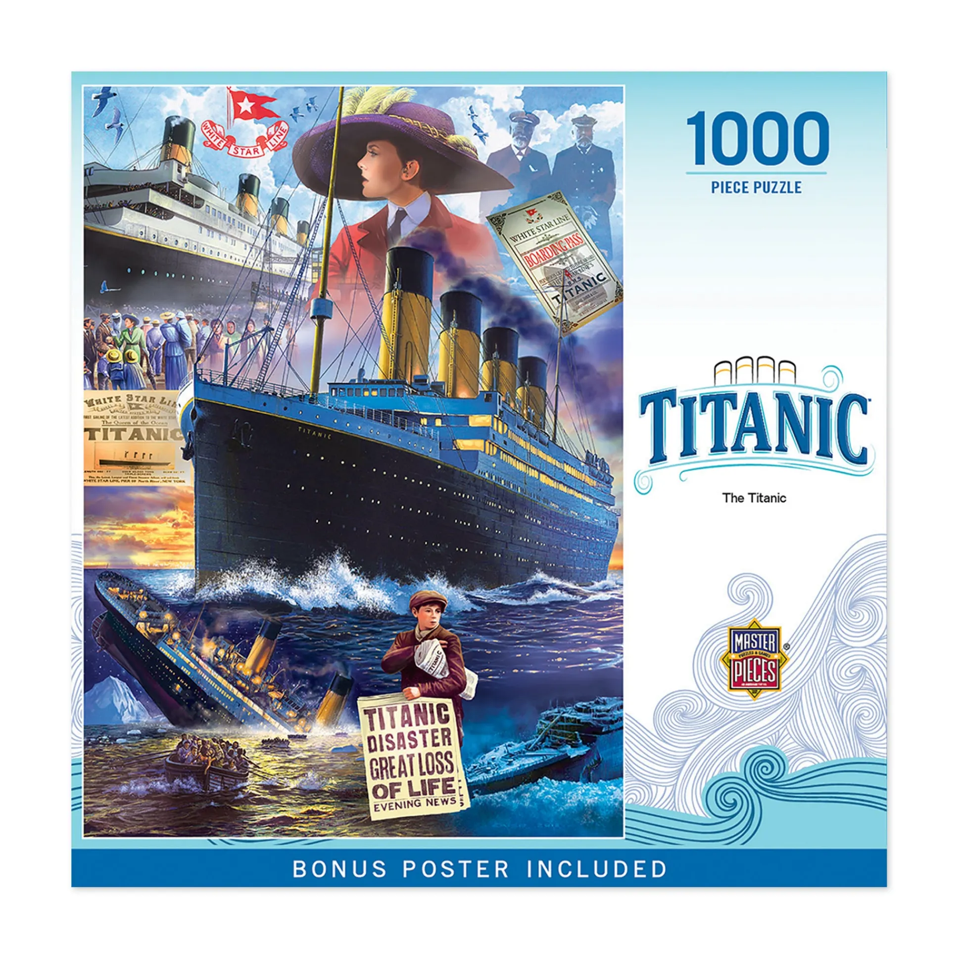 AreYouGame MasterPieces Historical Titanic Jigsaw Puzzle - 1000 pc* Puzzles