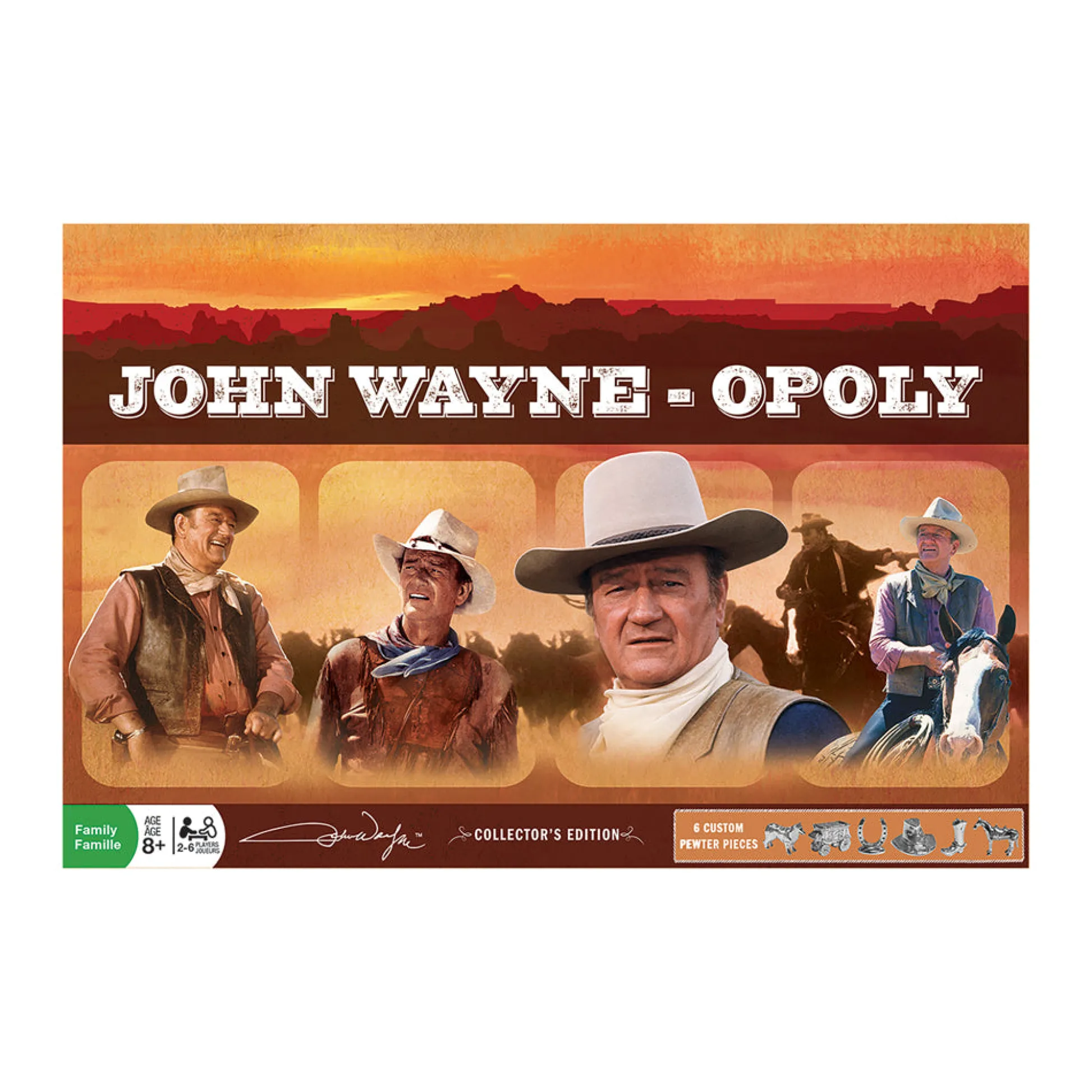 AreYouGame Masterpieces Inc John Wayne-Opoly Collector's Edition Board Game* Board Games|Role-Playing Games