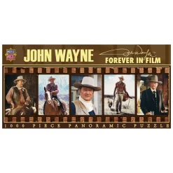 AreYouGame Masterpieces John Wayne Forever in Film Panoramic Jigsaw Puzzle - 1000 pc* Puzzles