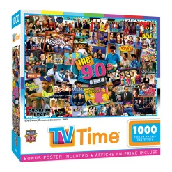 AreYouGame MasterPieces TV Time - 90s Shows Jigsaw Puzzle - 1000 pc* Puzzles