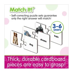 AreYouGame Match It! - First Words Educational Puzzle Game* Puzzles|Preschool Education Toys & Activities