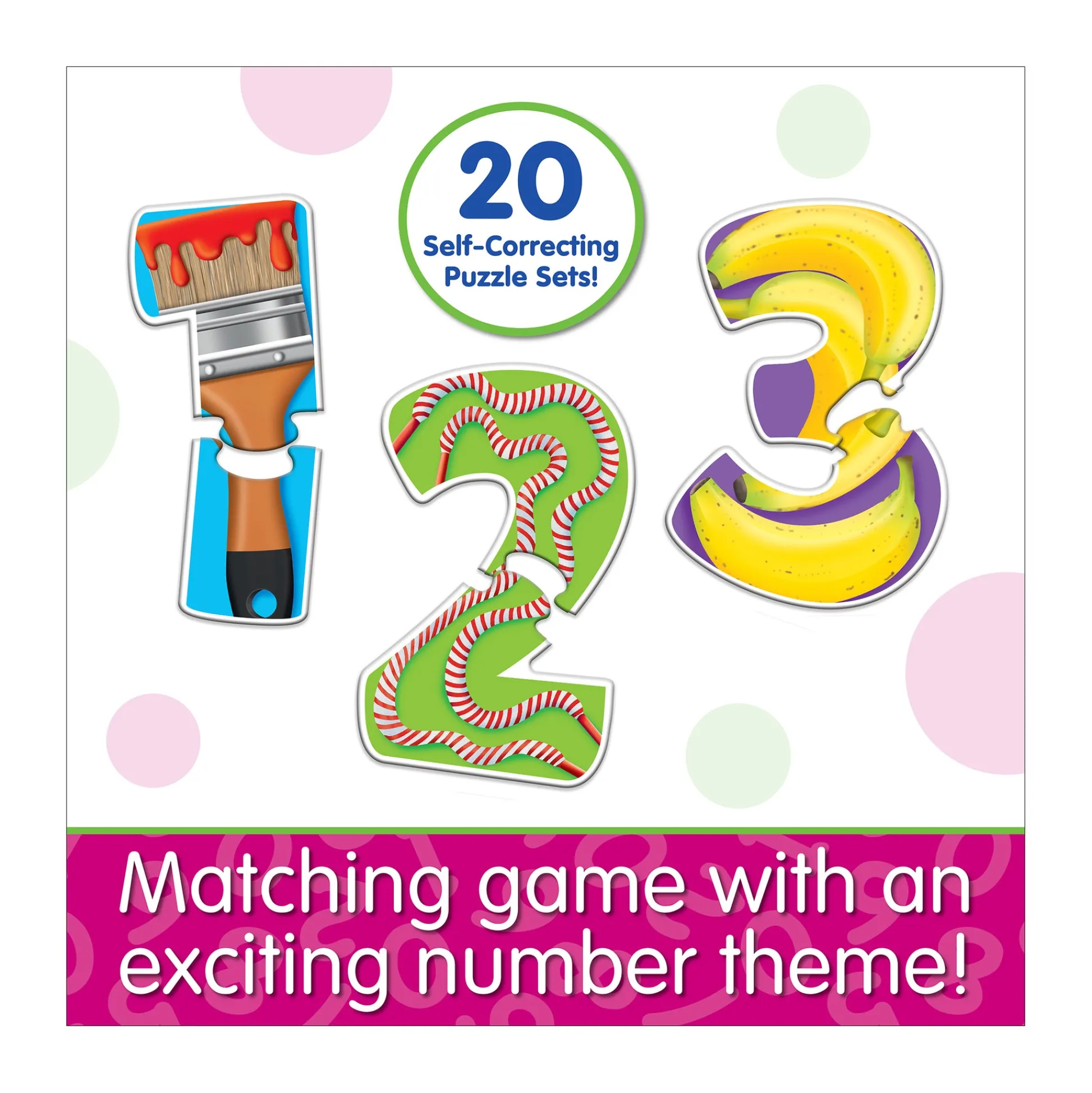 AreYouGame Match It! - Number Match - Educational Counting Puzzle Game* Puzzles|Preschool Education Toys & Activities