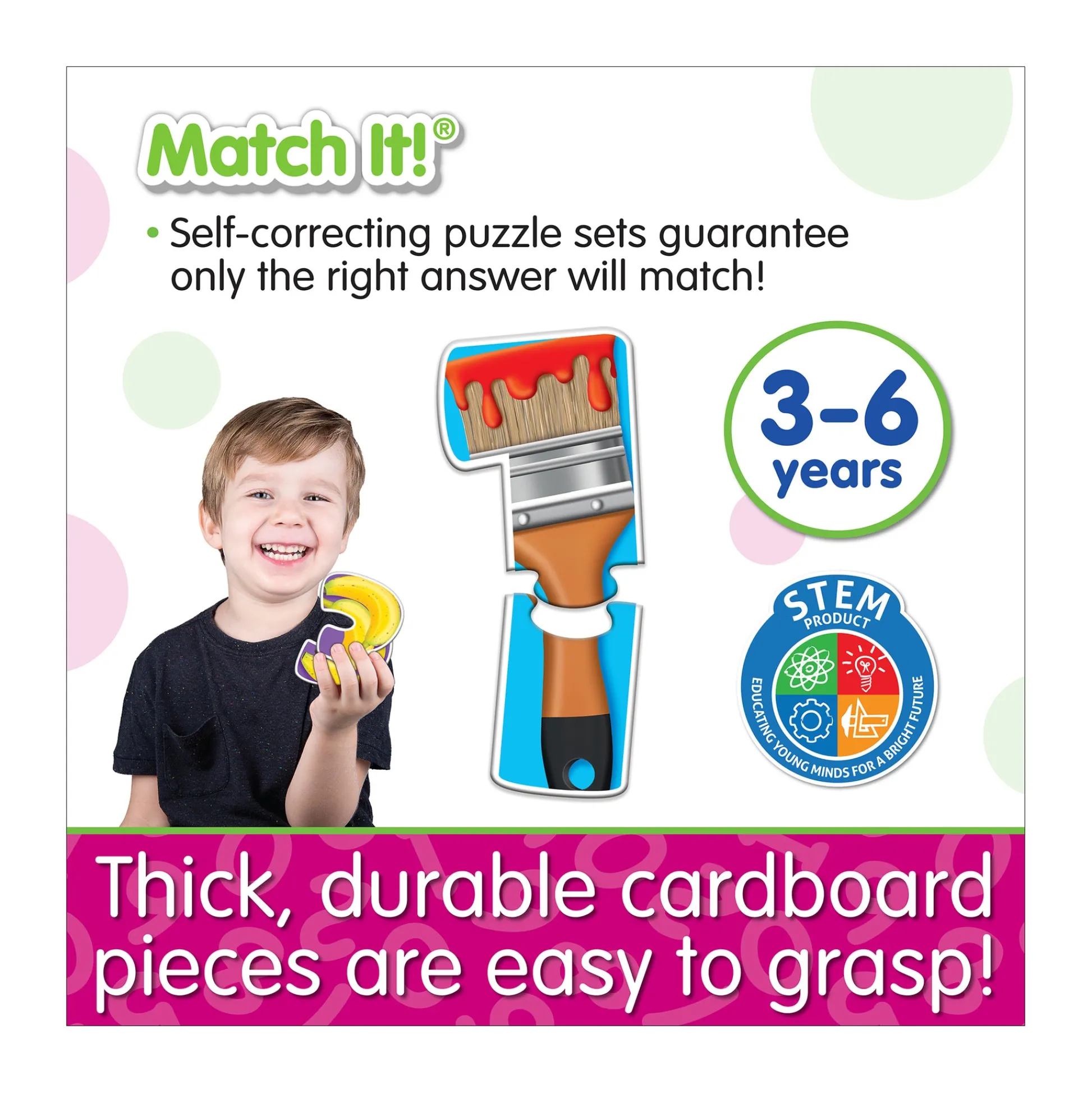 AreYouGame Match It! - Number Match - Educational Counting Puzzle Game* Puzzles|Preschool Education Toys & Activities