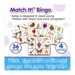 AreYouGame Match It! - Picture Word Bingo - Eco-Friendly Educational Game* Social & Emotional Skills|Preschool Education Toys & Activities