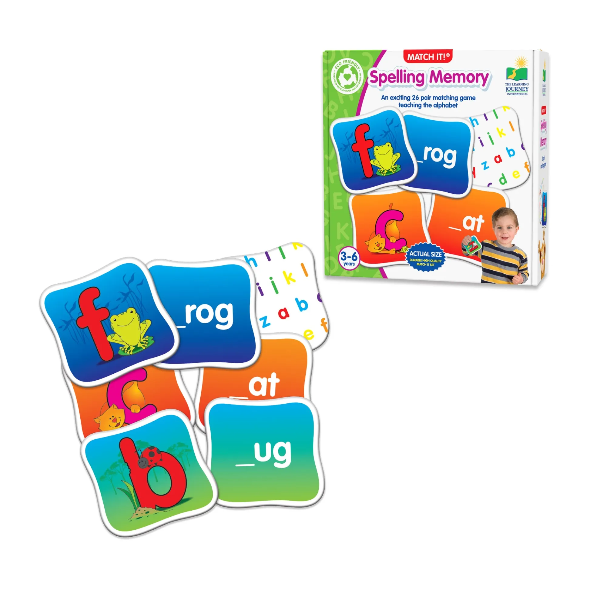 AreYouGame Match It! - Spelling Memory - Educational Word Formation Game* Preschool Education Toys & Activities