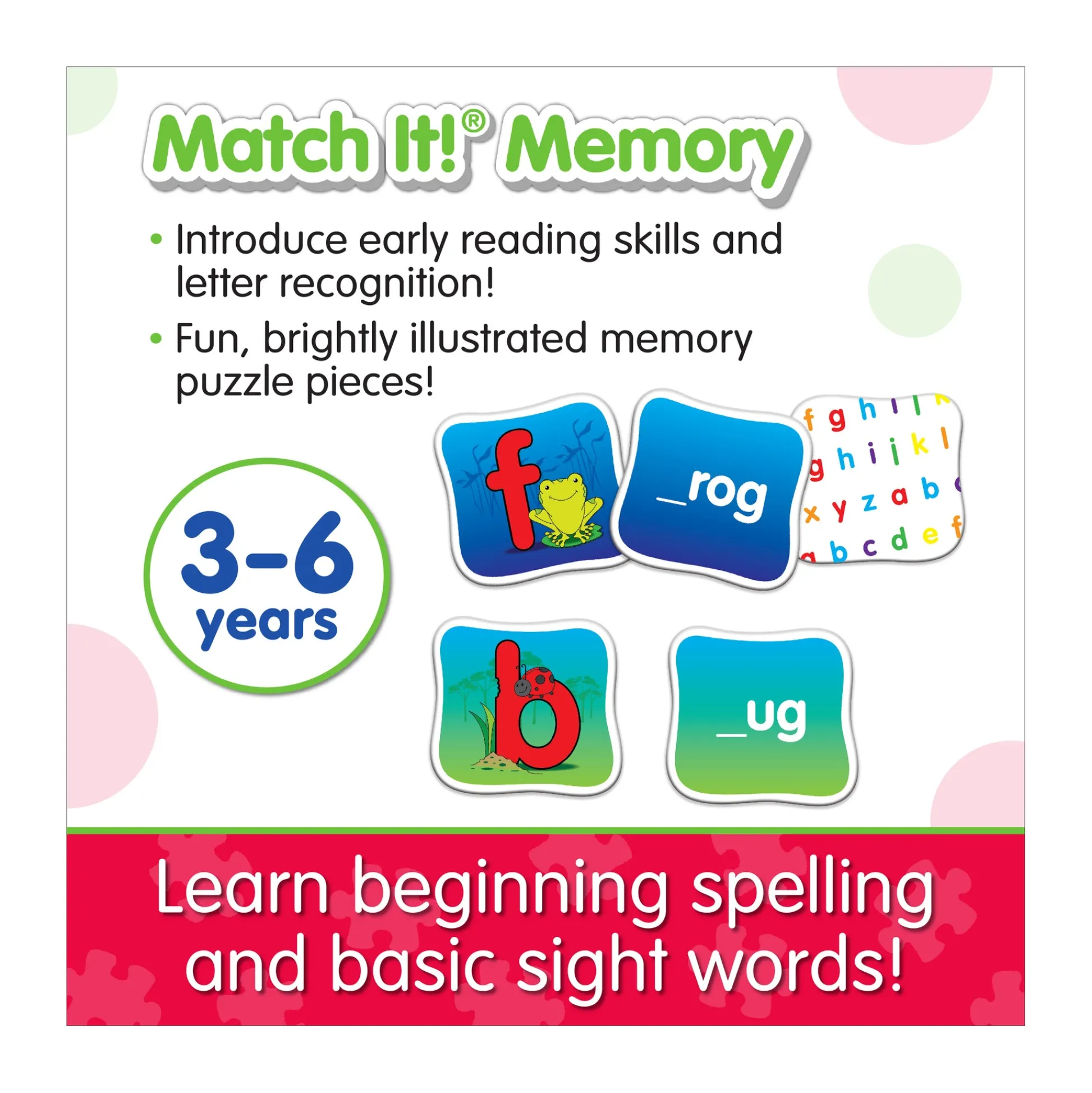 AreYouGame Match It! - Spelling Memory - Educational Word Formation Game* Preschool Education Toys & Activities