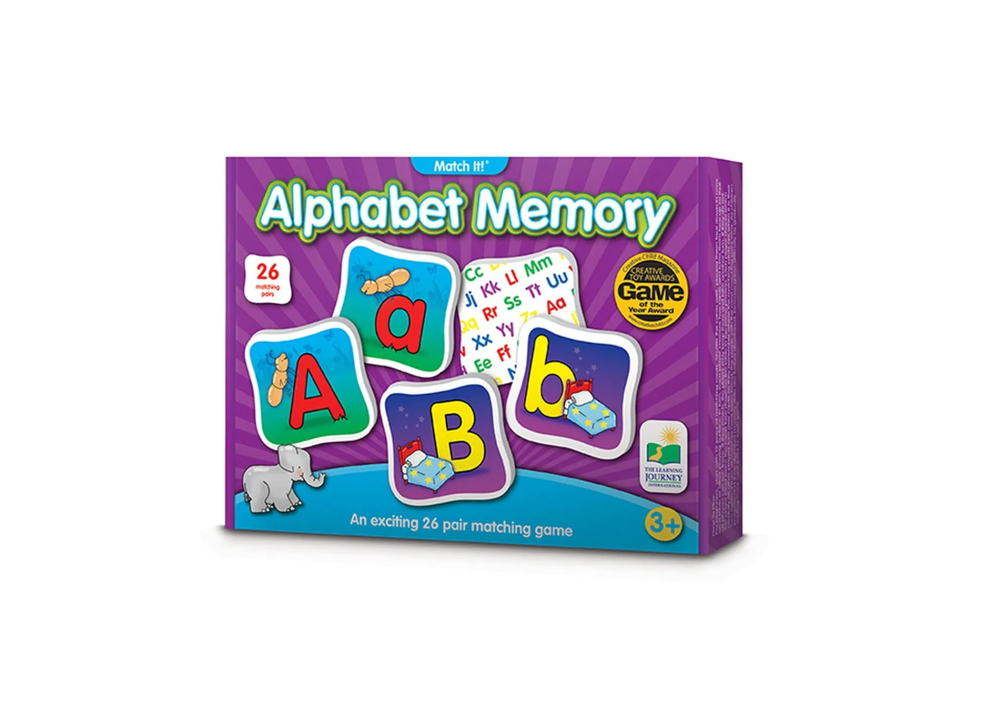 AreYouGame Match It! Alphabet Memory - Vibrant Learning Game* Social & Emotional Skills|Preschool Education Toys & Activities