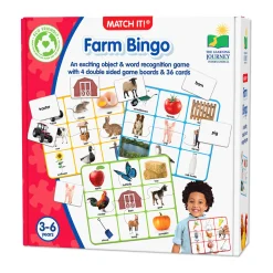 AreYouGame Match It! Farm Bingo Educational Board Game* Social & Emotional Skills|Role-Playing Games