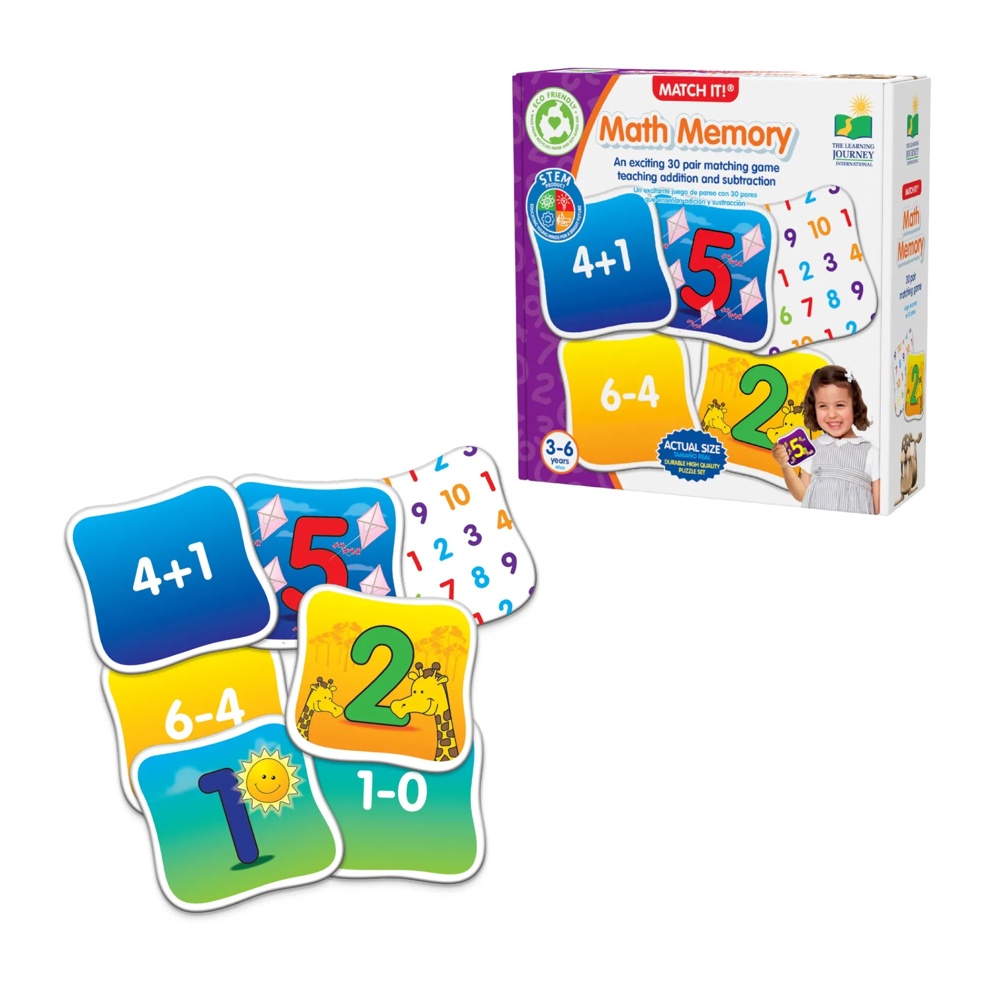 AreYouGame Match It! Math Memory - Educational Counting and Sorting Game* Toddler & Preschool Games & Puzzles