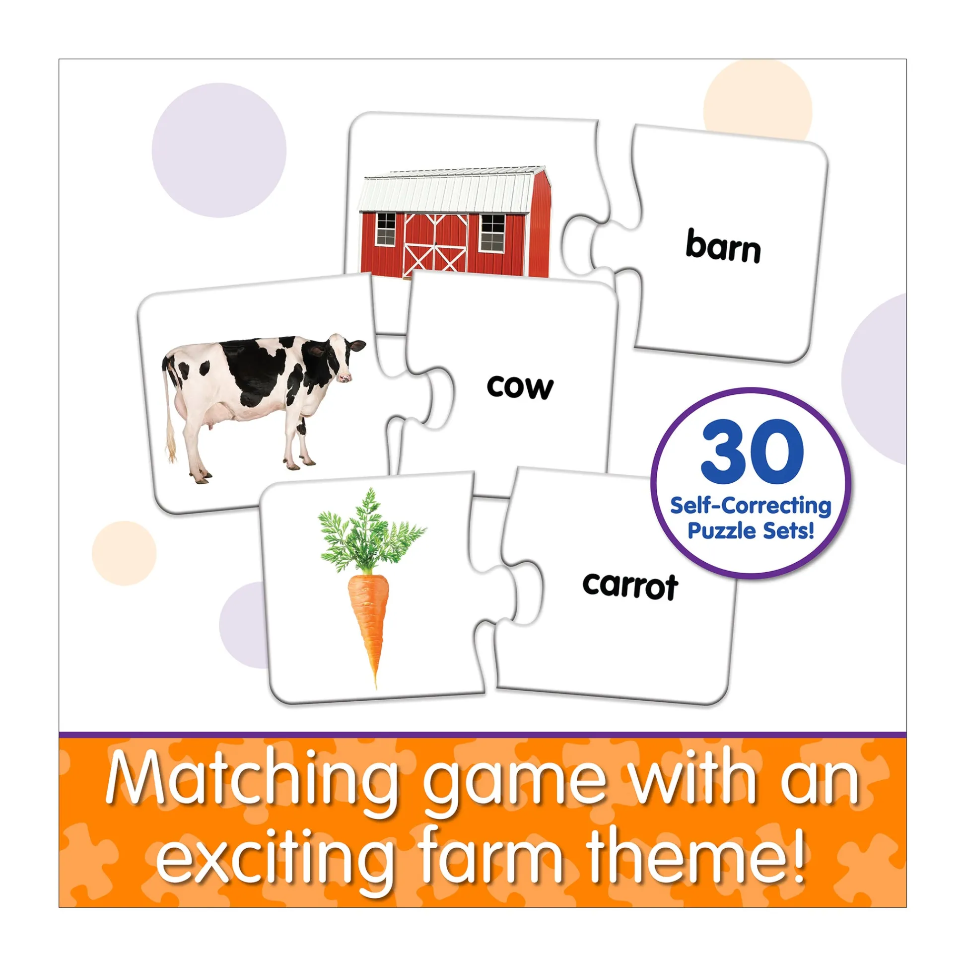 AreYouGame Match It! On the Farm - Educational Puzzle Game* Puzzles