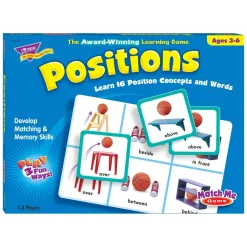 Flat River Group Match Me Positions Game - Educational Memory and Matching Game* Toddler & Preschool Games & Puzzles