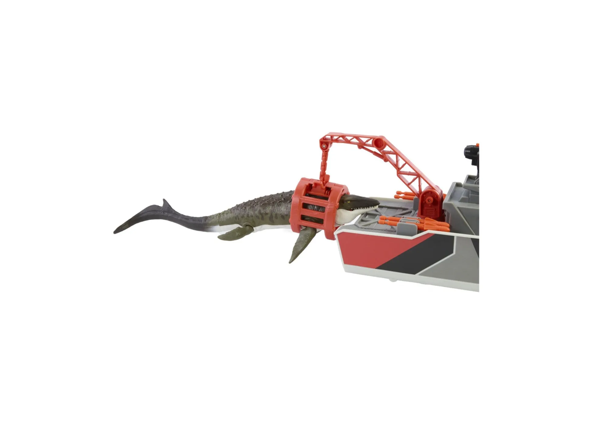 Macy's - Supplier Matchbox Jurassic World 1:64 Mosasaurus Rescue Boat Playset* Playsets & Vehicles