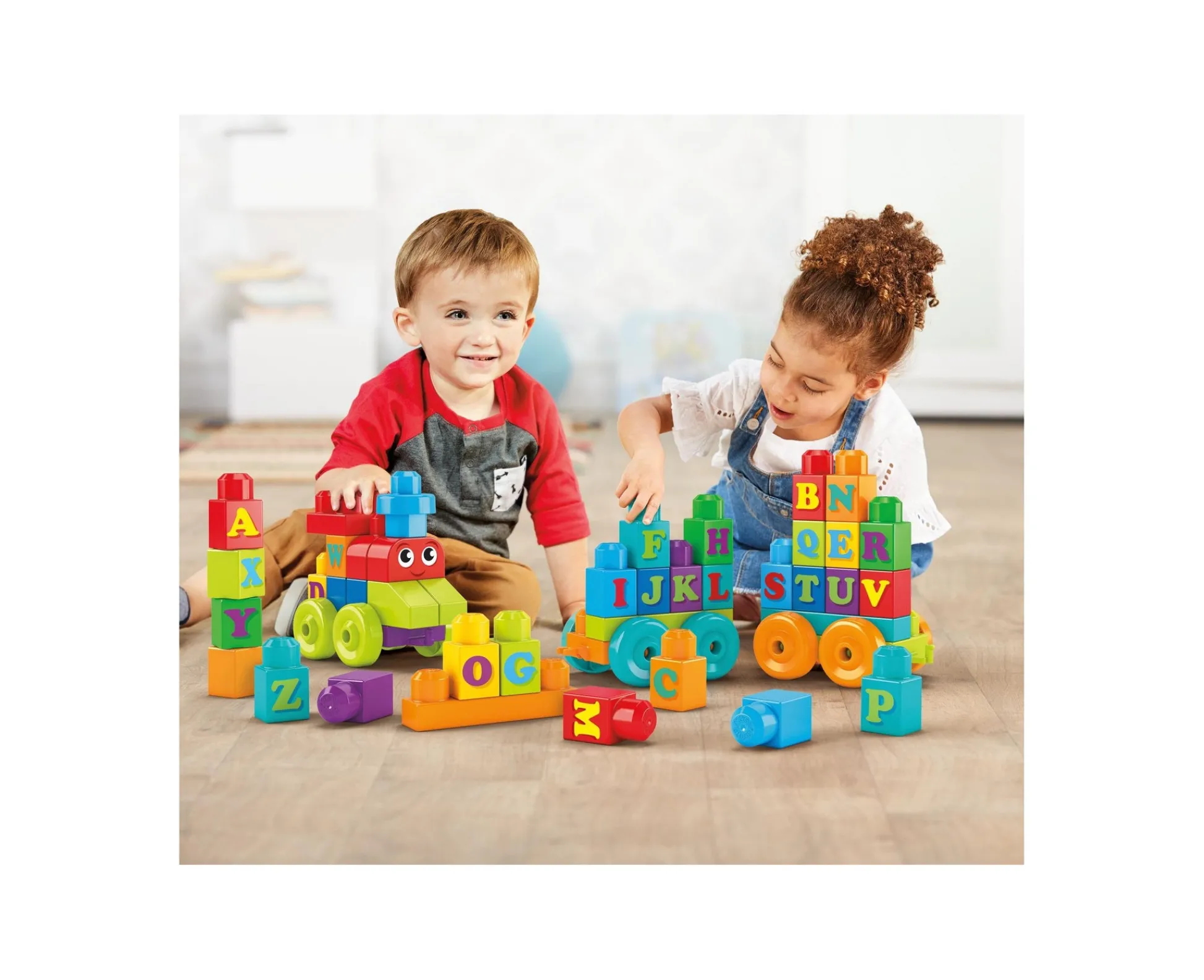 Macy's - Supplier Mega Bloks First Builders 60-Piece ABC Learning Train Set* Mega Bloks