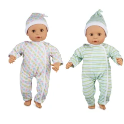 Educators Resource Melissa & Doug 15" - Mine to Love Twins Sebastian & Sofia Dolls* Baby Dolls|Stuffed Animals & Plush Toys
