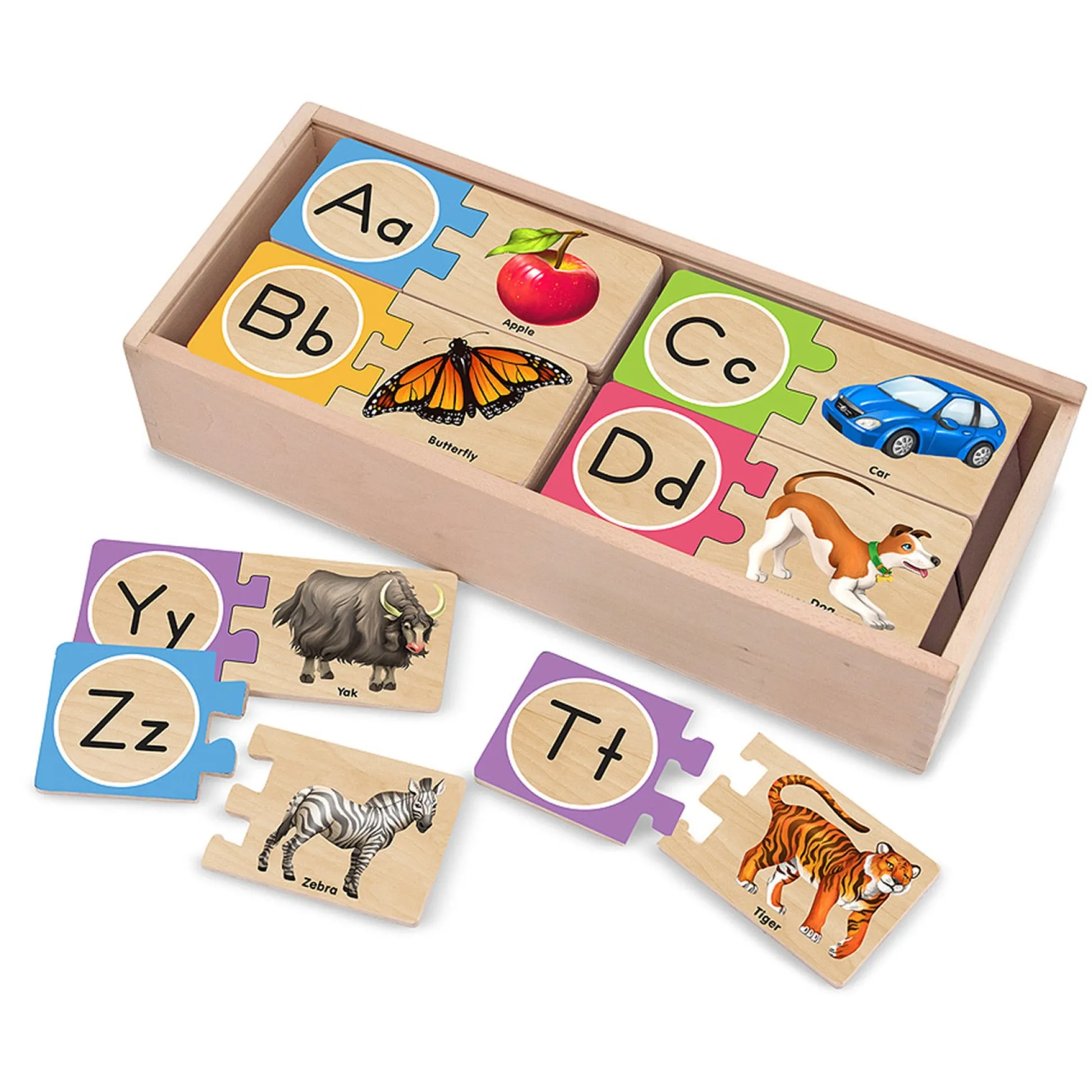 Educators Resource Melissa & Doug Alphabet Adventure Wooden Puzzle - Self-Correcting Letter Pieces* Puzzles|Preschool Education Toys & Activities
