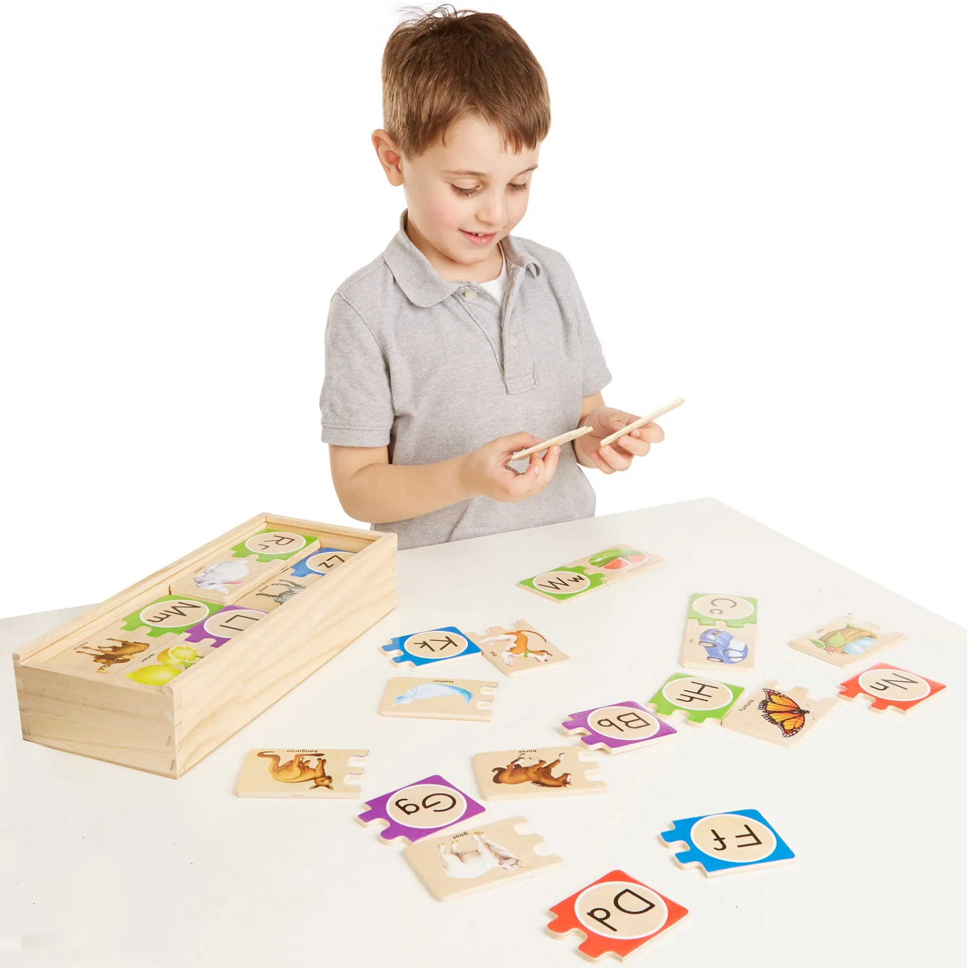 Educators Resource Melissa & Doug Alphabet Adventure Wooden Puzzle - Self-Correcting Letter Pieces* Puzzles|Preschool Education Toys & Activities