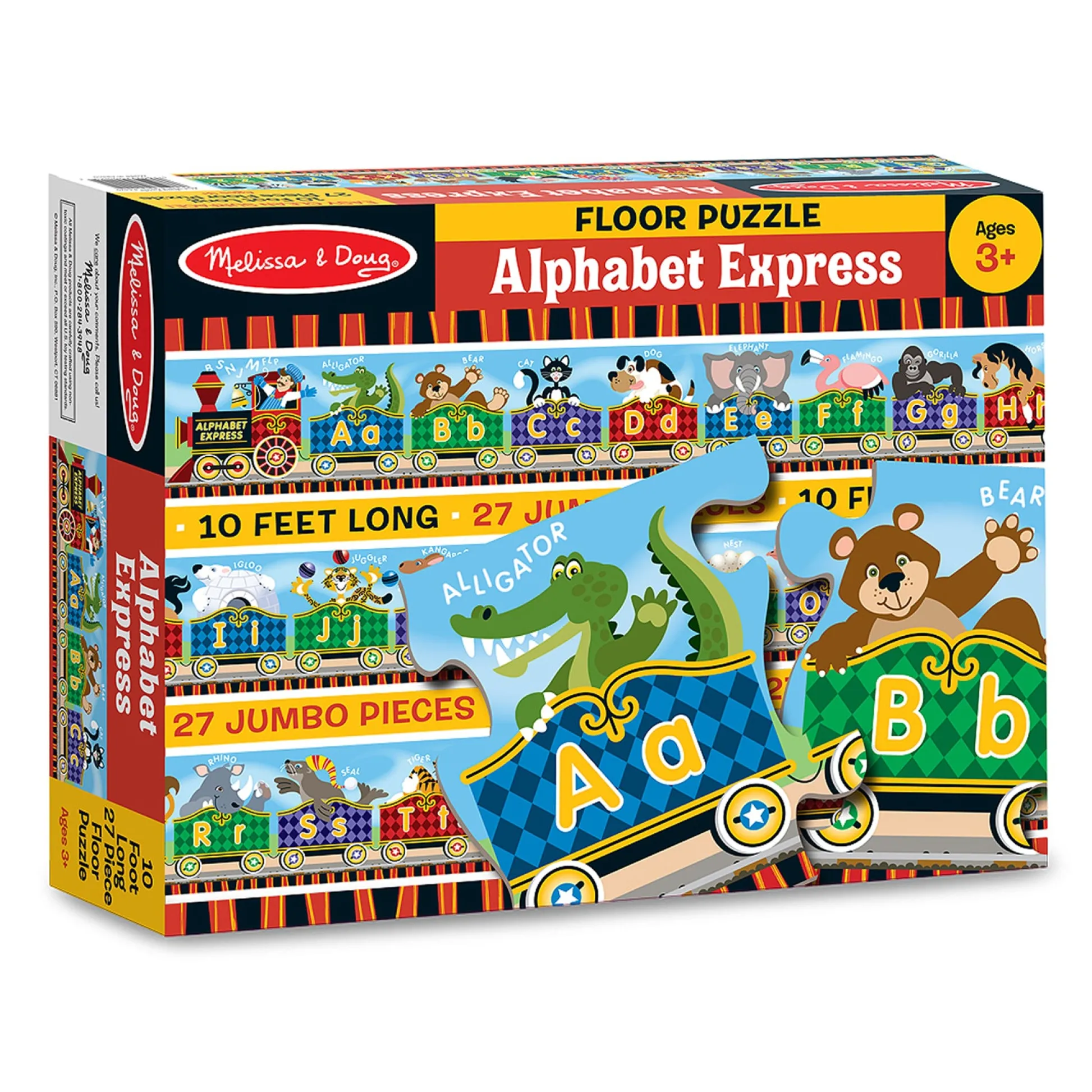 Educators Resource Melissa & Doug Alphabet Express 2 Pack Floor Puzzles – 27 pc* Puzzles