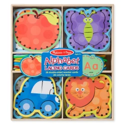 Educators Resource Melissa & Doug Alphabet Lacing Cards - Educational Learning Toy* Preschool Education Toys & Activities