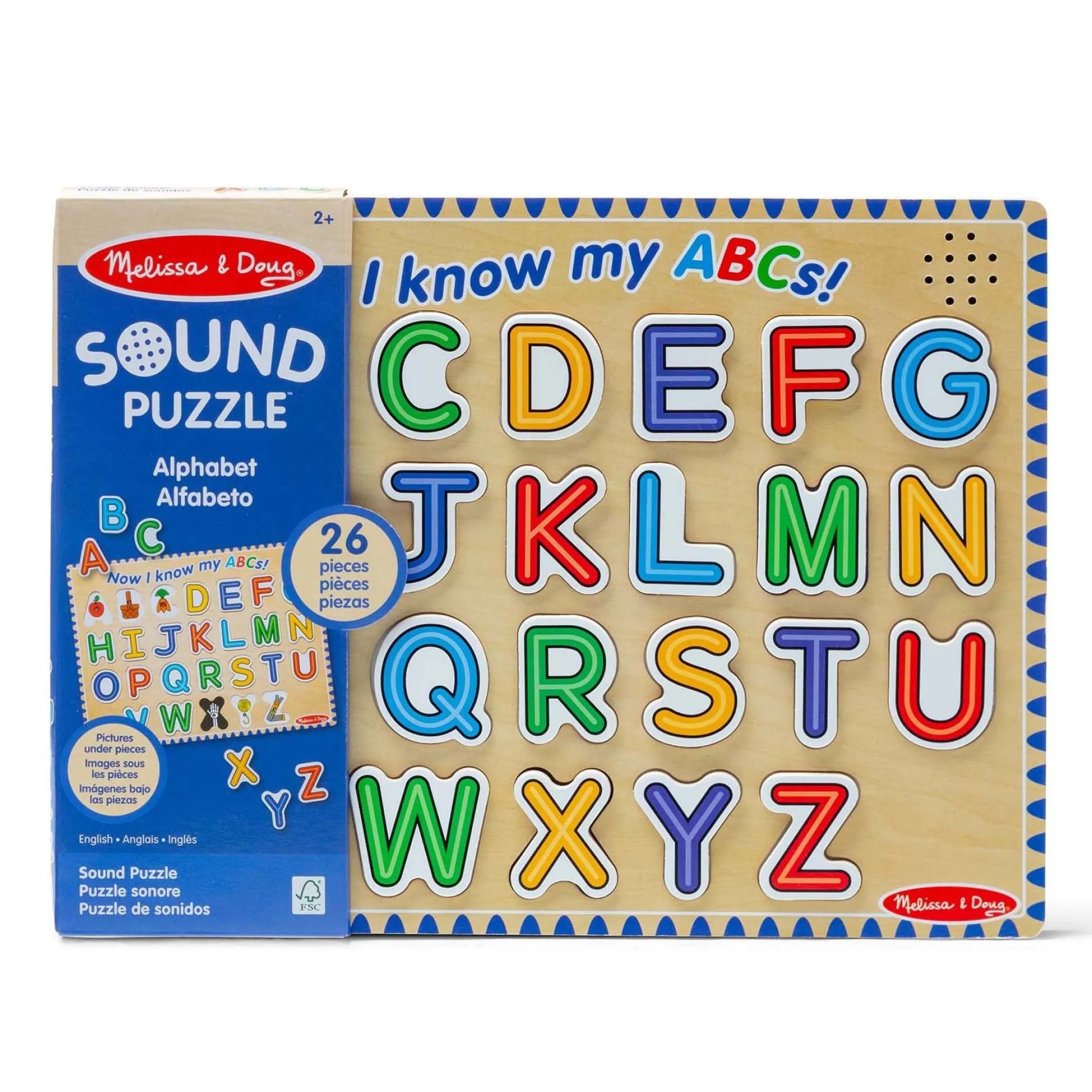 Educators Resource Melissa & Doug Alphabet Sound Puzzle - Vibrant 26-Piece Learning Toy* Puzzles|Preschool Education Toys & Activities