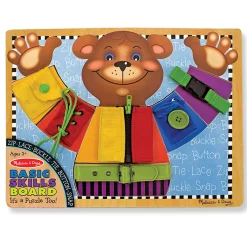 Educators Resource Melissa & Doug Basic Skills Wooden Learning Board - Educational Puzzle Toy* Puzzles|Preschool Education Toys & Activities
