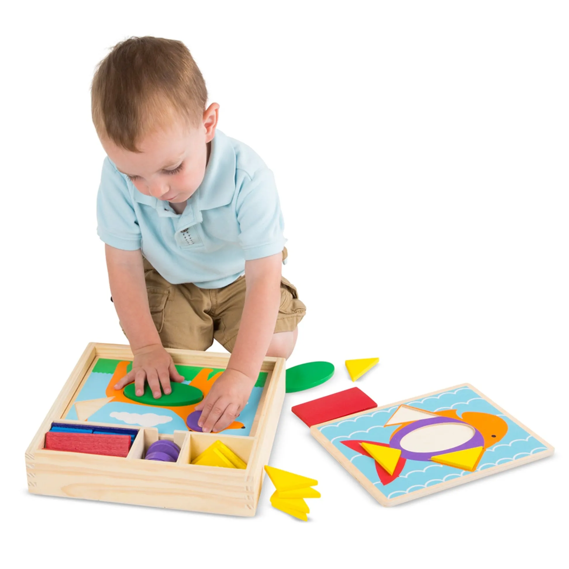 Educators Resource Melissa & Doug Beginner Pattern Blocks - Educational Shape Puzzle Set* Preschool Education Toys & Activities|Puzzles