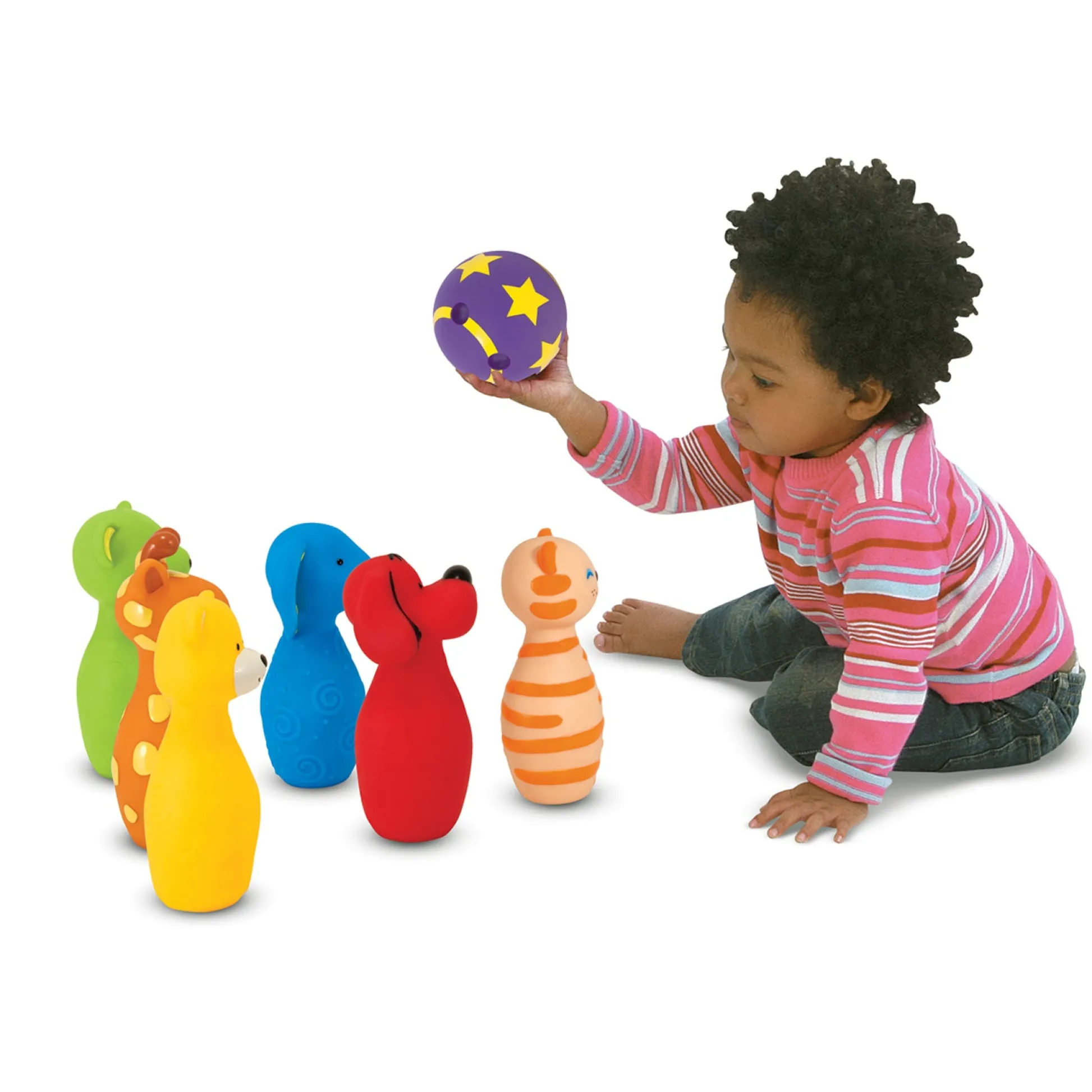 Educators Resource Melissa & Doug Bowling Friends - Colorful Animal Preschool Playset* Preschool Figures & Playsets|Social & Emotional Skills