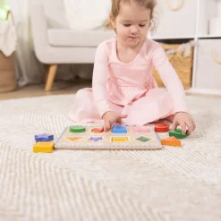Educators Resource Melissa & Doug Bright Shapes 8-Piece Wooden Chunky Puzzle* Puzzles
