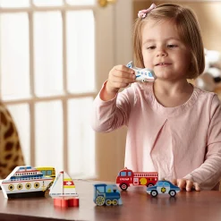 Educators Resource Melissa & Doug Chunky Vehicles Wooden Puzzle - 9 pc* Preschool Vehicles|Puzzles