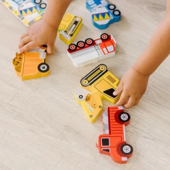 Educators Resource Melissa & Doug Construction Vehicles 6-Piece Wooden Chunky Puzzle* Preschool Vehicles|Puzzles