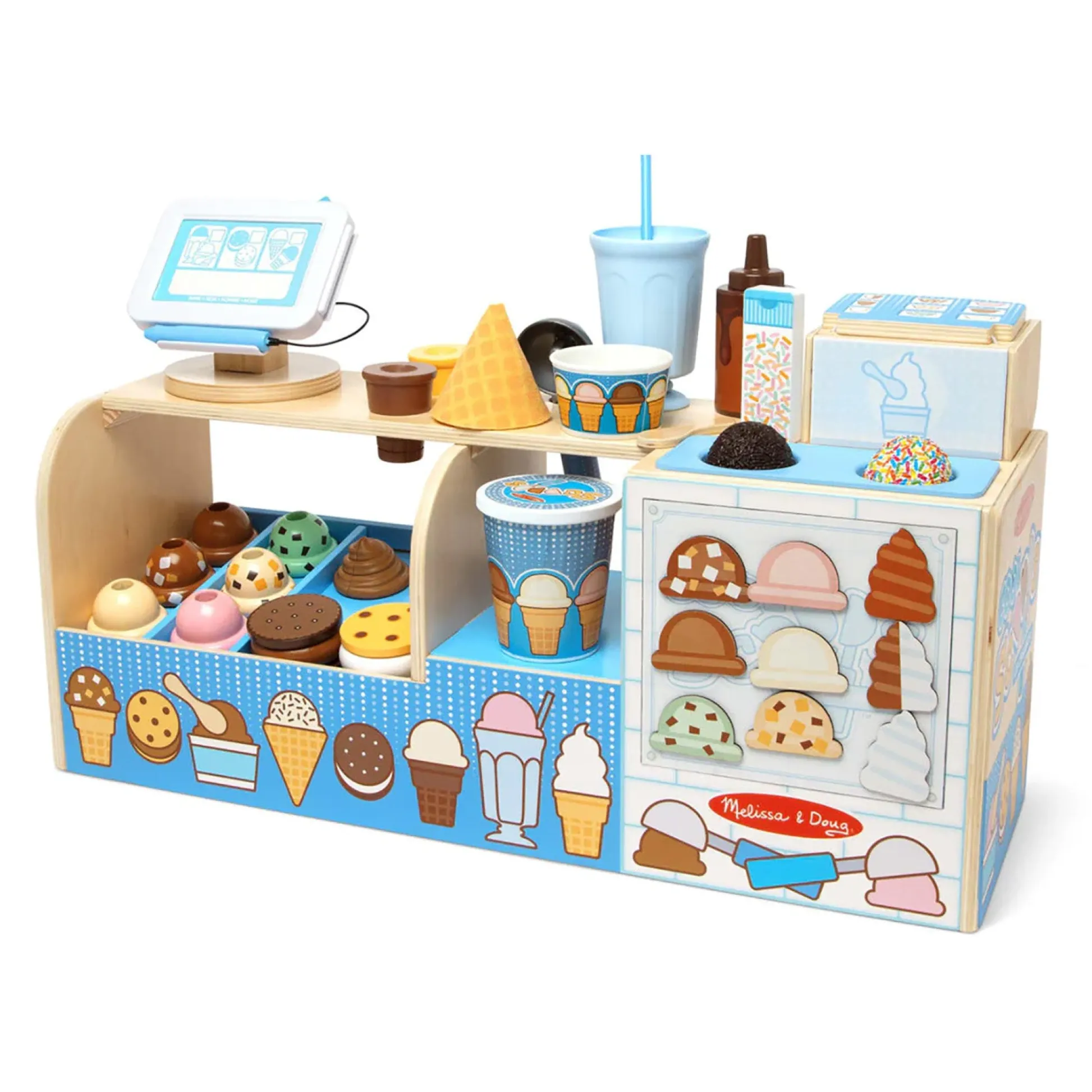 Educators Resource Melissa & Doug Cool Scoops Ice Creamery Playset* Kitchens & Play Food|Dress Up