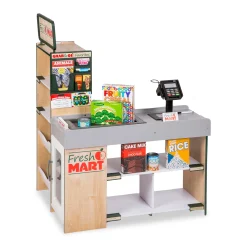 Educators Resource Melissa & Doug Deluxe Wooden Fresh Mart Grocery Store - Interactive Play Set* Kitchens & Play Food|Dress Up