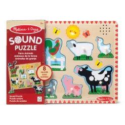 Educators Resource Melissa & Doug Farm Animals Sound Puzzle - 8-Piece Interactive Learning Toy* Puzzles