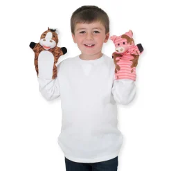 Educators Resource Melissa & Doug Farm Friends Soft Hand Puppets - Set of 4* Puppets & Puppet Theaters|Dress Up