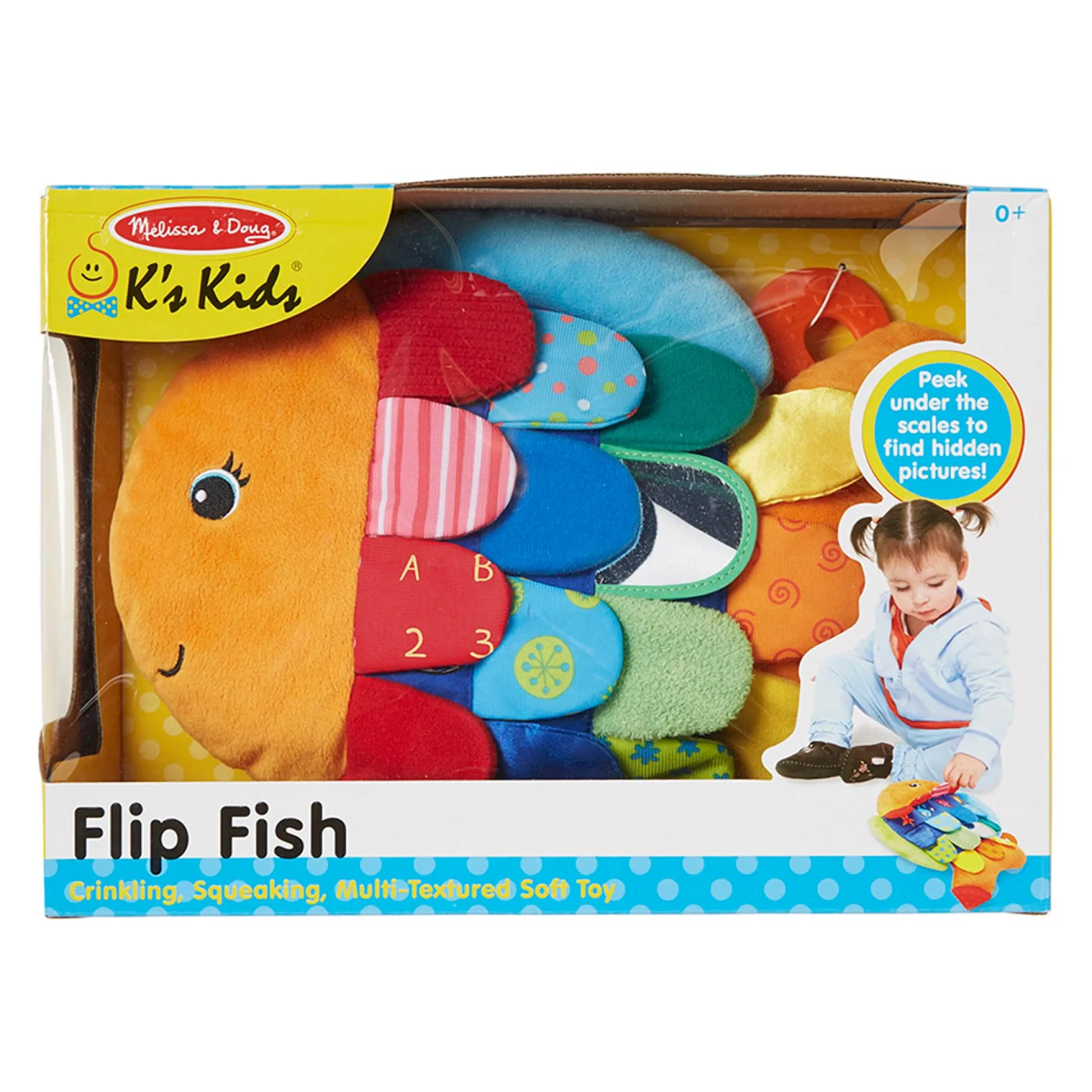 Educators Resource Melissa & Doug Flip Fish - Colorful Infant-Toddler Sensory Toy* Developmental Toys