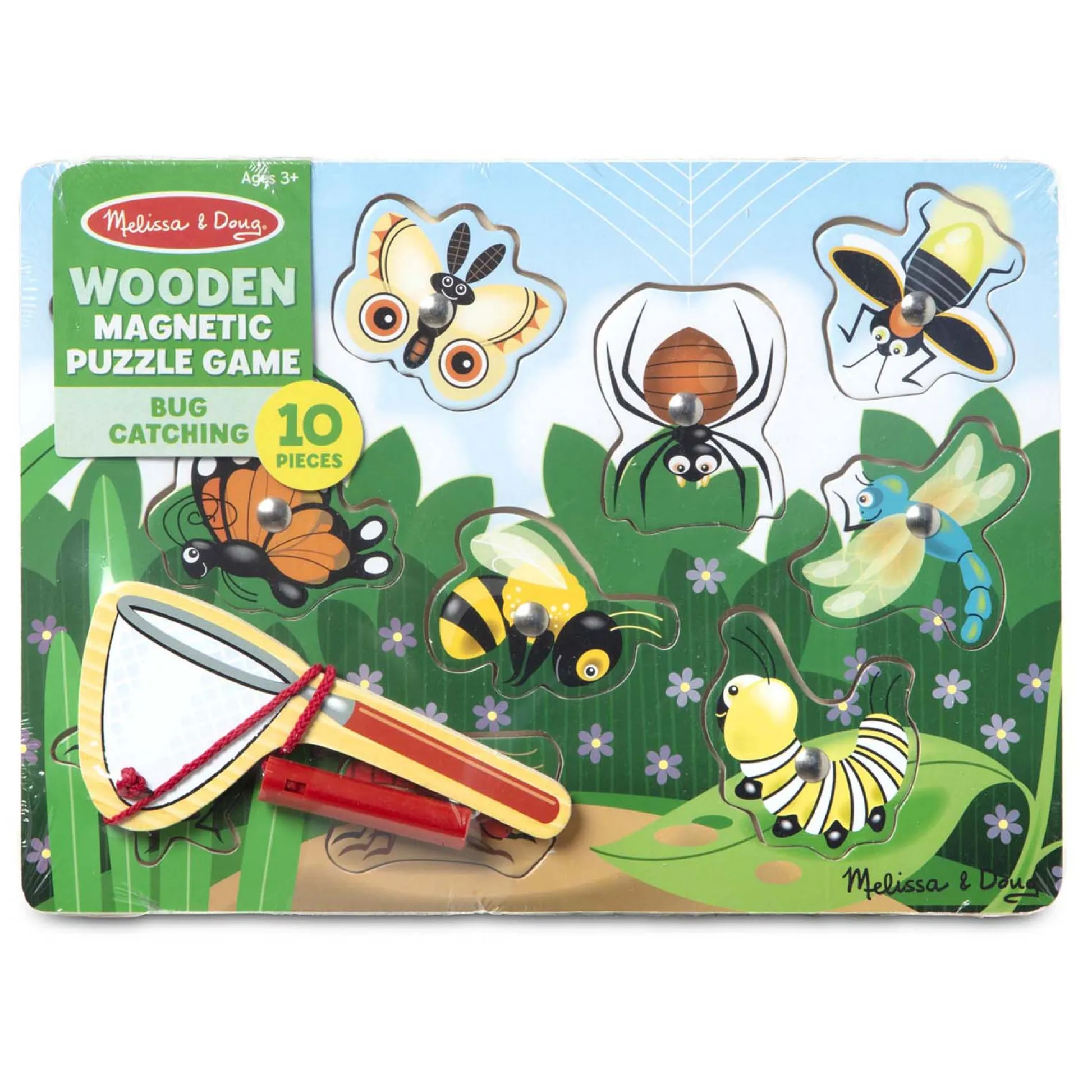 Educators Resource Melissa & Doug Garden Bug Magnetic Wooden Puzzle - 10 pc* Puzzles